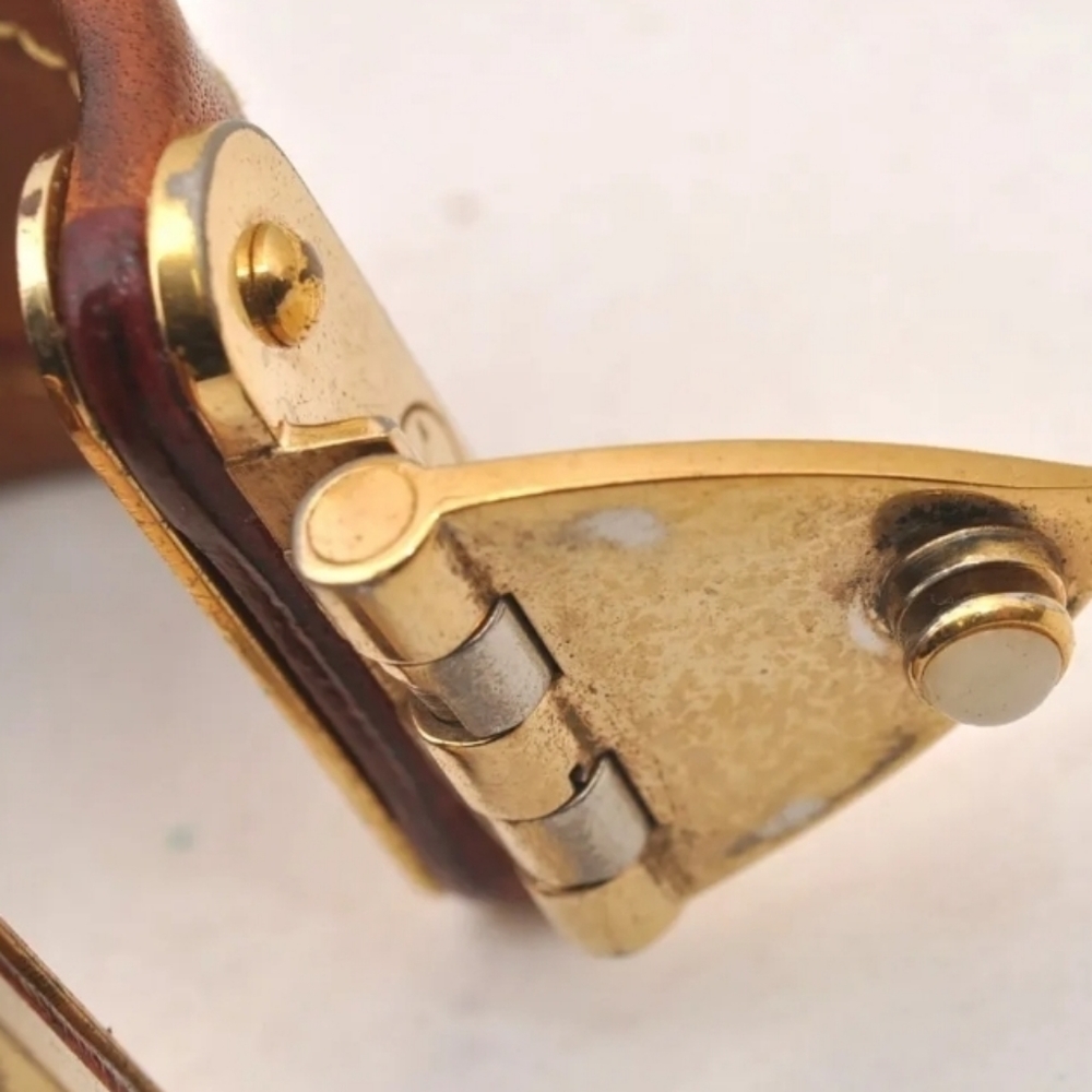 Auth Louis Vuitton Multicolor Monogram White Leather BRACELET LV 7" - Picture 5 of 16